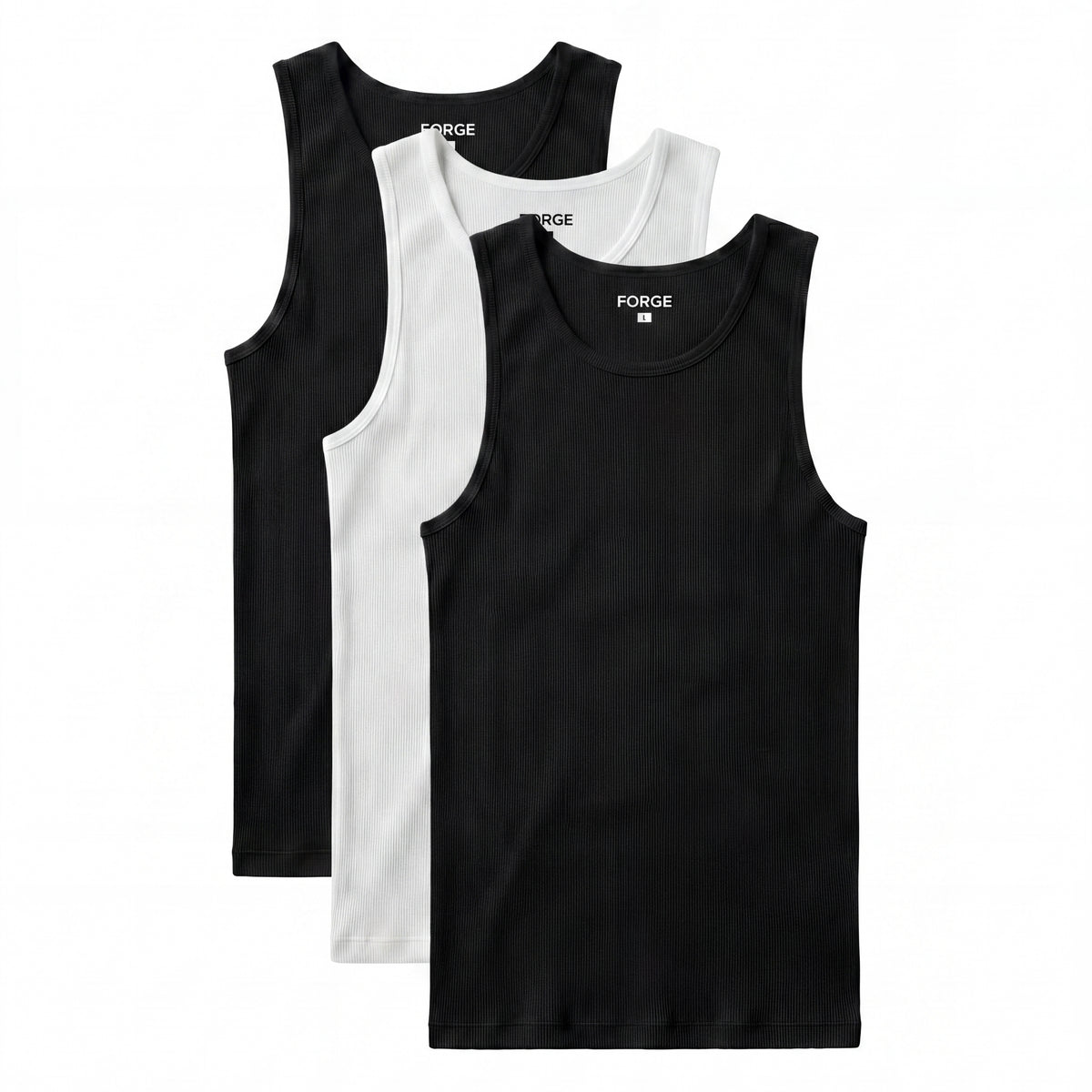 Débardeur Sculpt — Lot de 3 (2 noirs + 1 blanc)