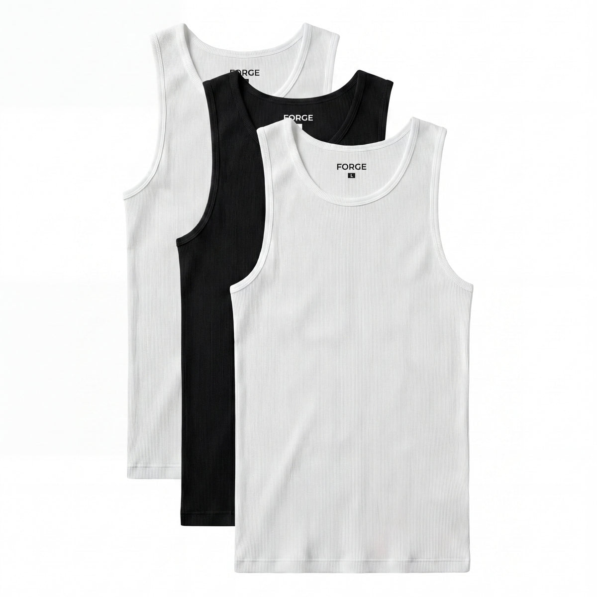 Débardeur Sculpt — Lot de 3 (2 blancs + 1 noir)