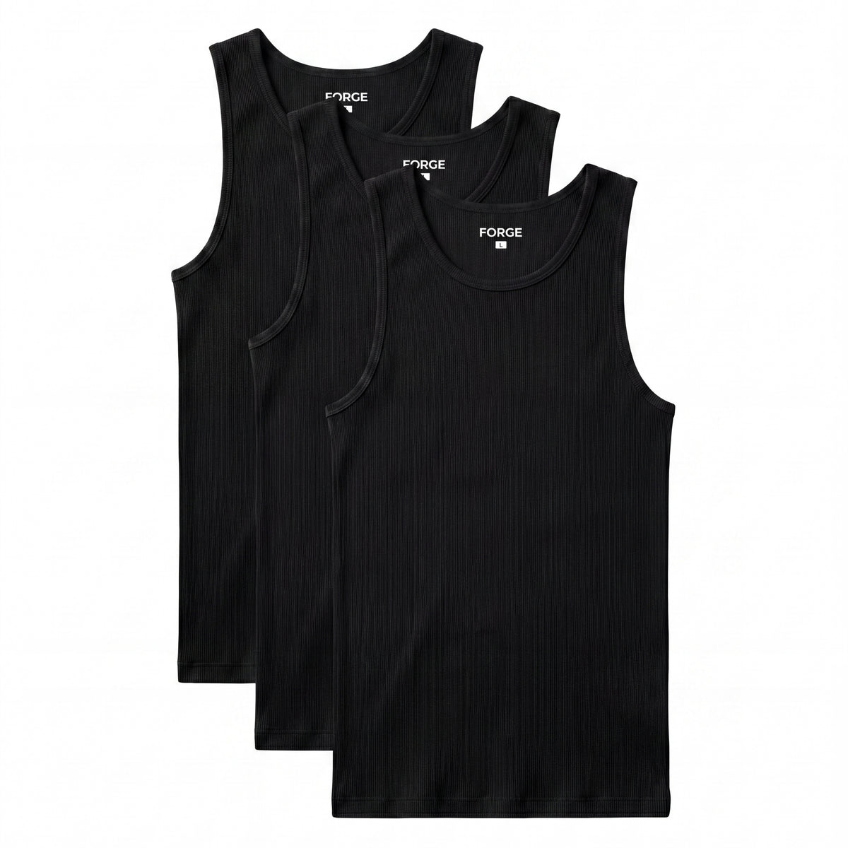 Sculpt Tank — 3-Pack All Black