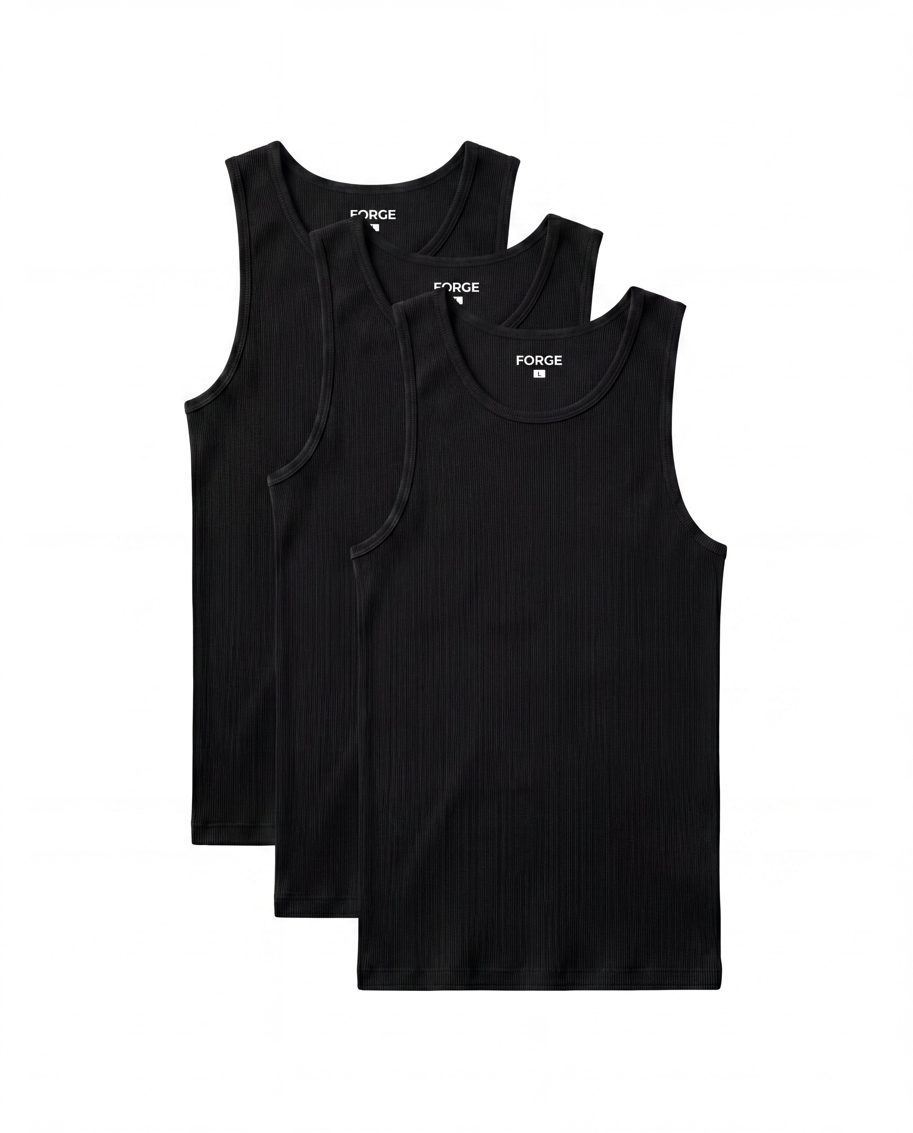 Sculpt Tank — 3-Pack All Black
