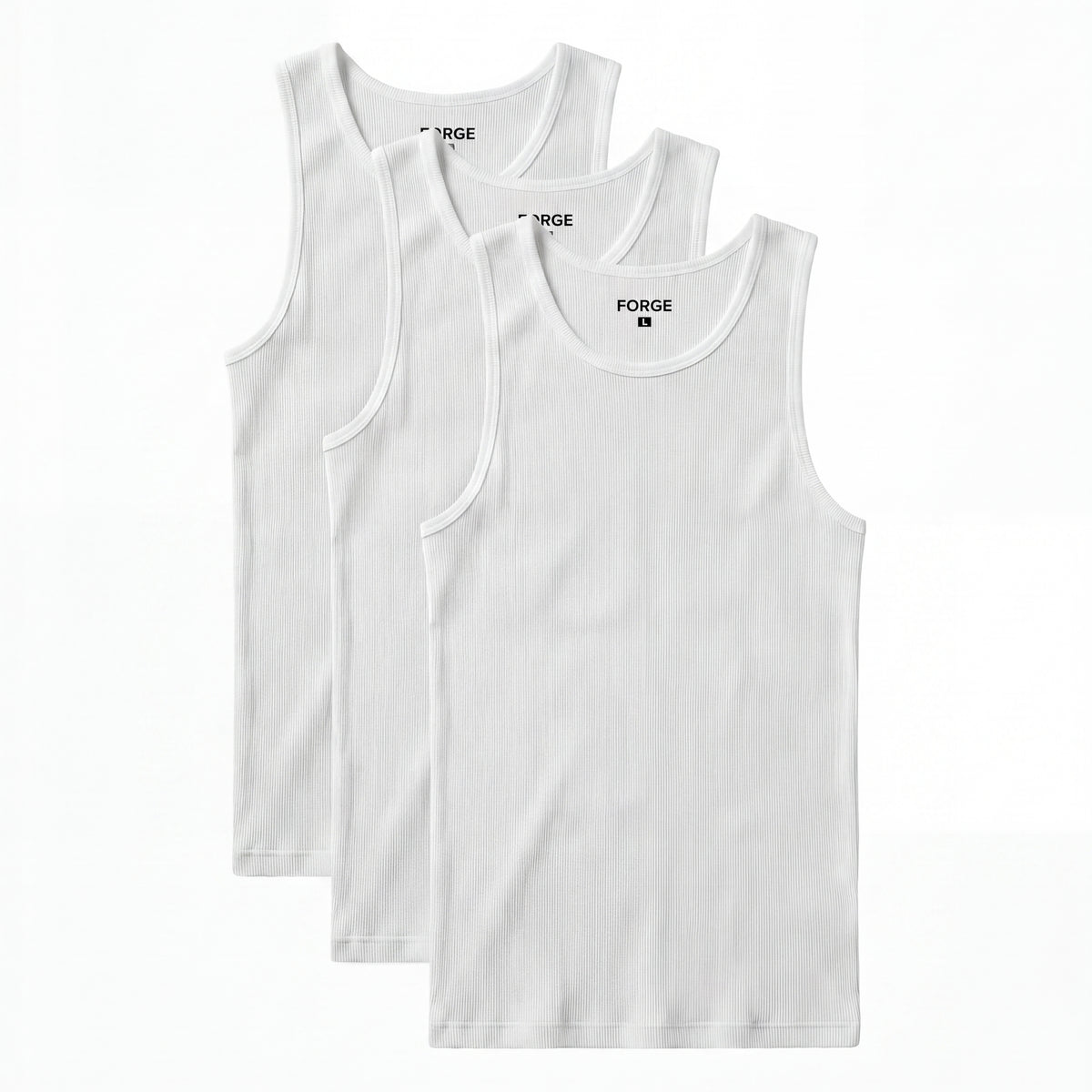 Sculpt Tank — 3-Pack All White