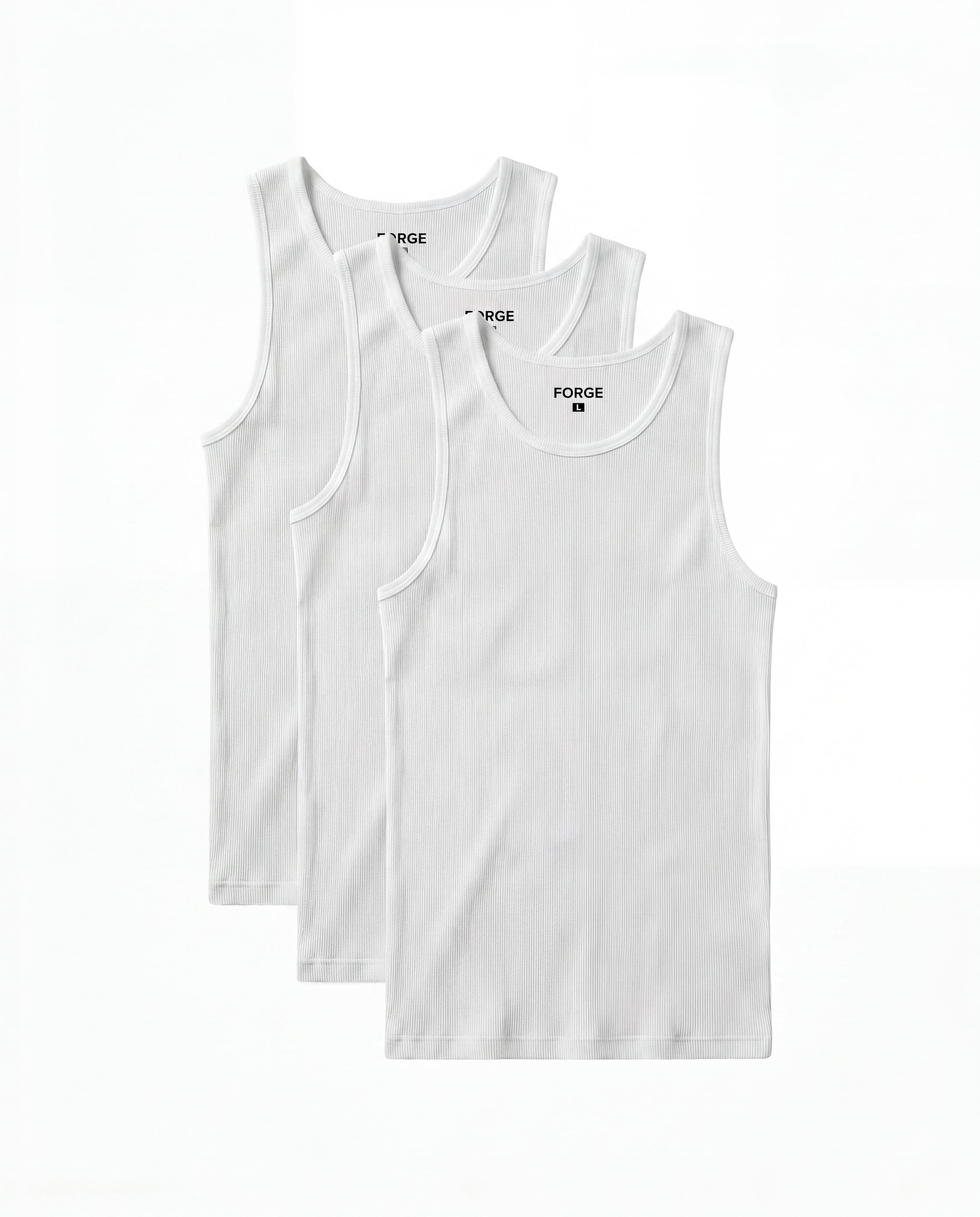 Sculpt Tank — 3-Pack All White