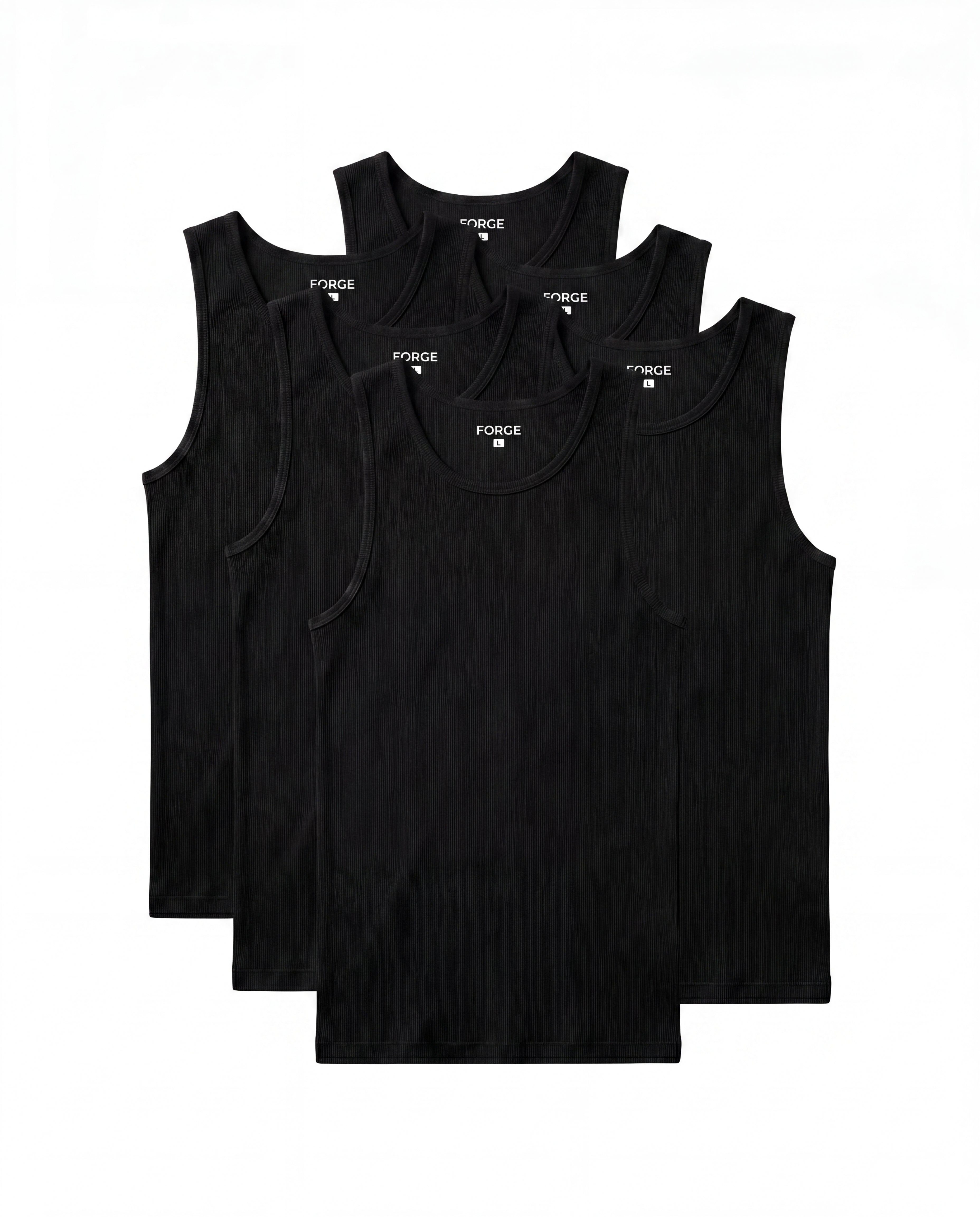 Sculpt Tank — 6-Pack (Black ×6)