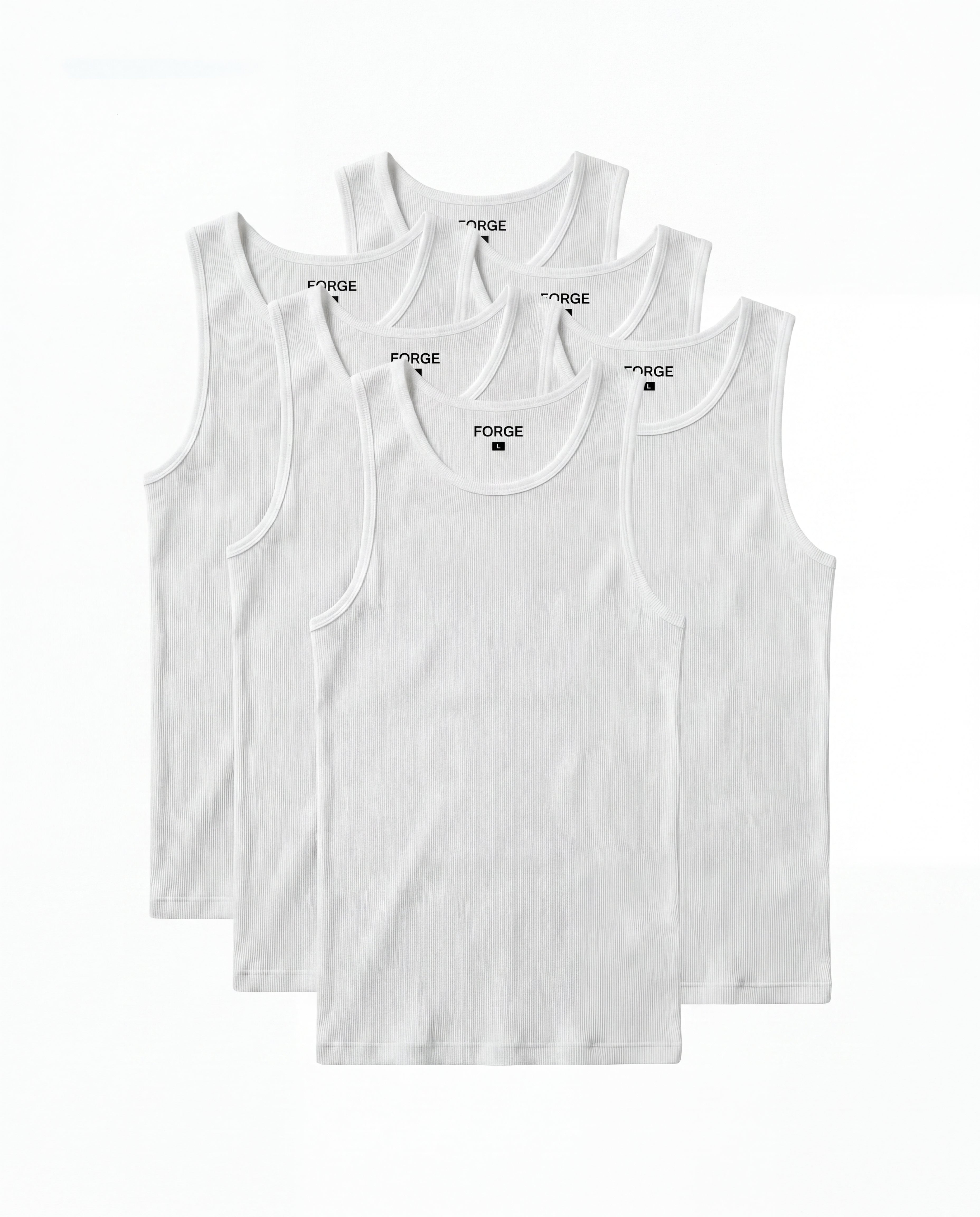 Sculpt Tank — 6-Pack (White ×6)